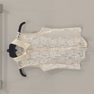 American Rag Lace Pearl Top